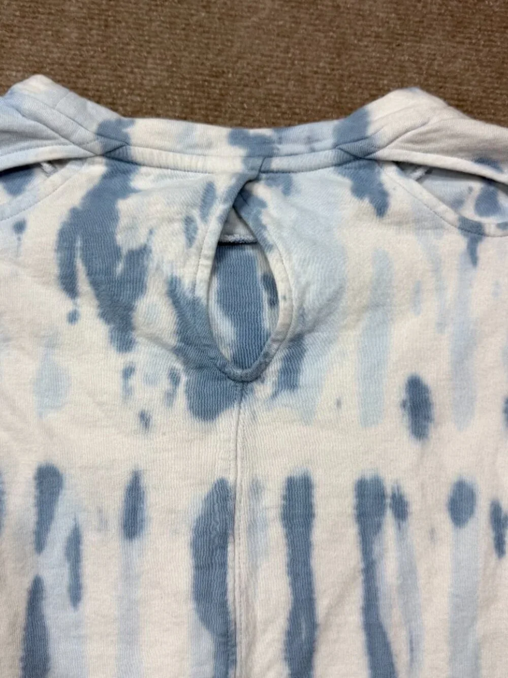 Athleta Girl Beachy Breeze Tie Dye Cutout Sweatshirt Beach Coverup - XL 14/16